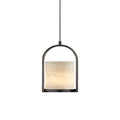 Pendant LampMarble Cylinder Pendant LightDia 20cm x H 30cm / ∅ 7.9″ x H 11.8″Imitation Marble StoneLennar Visual