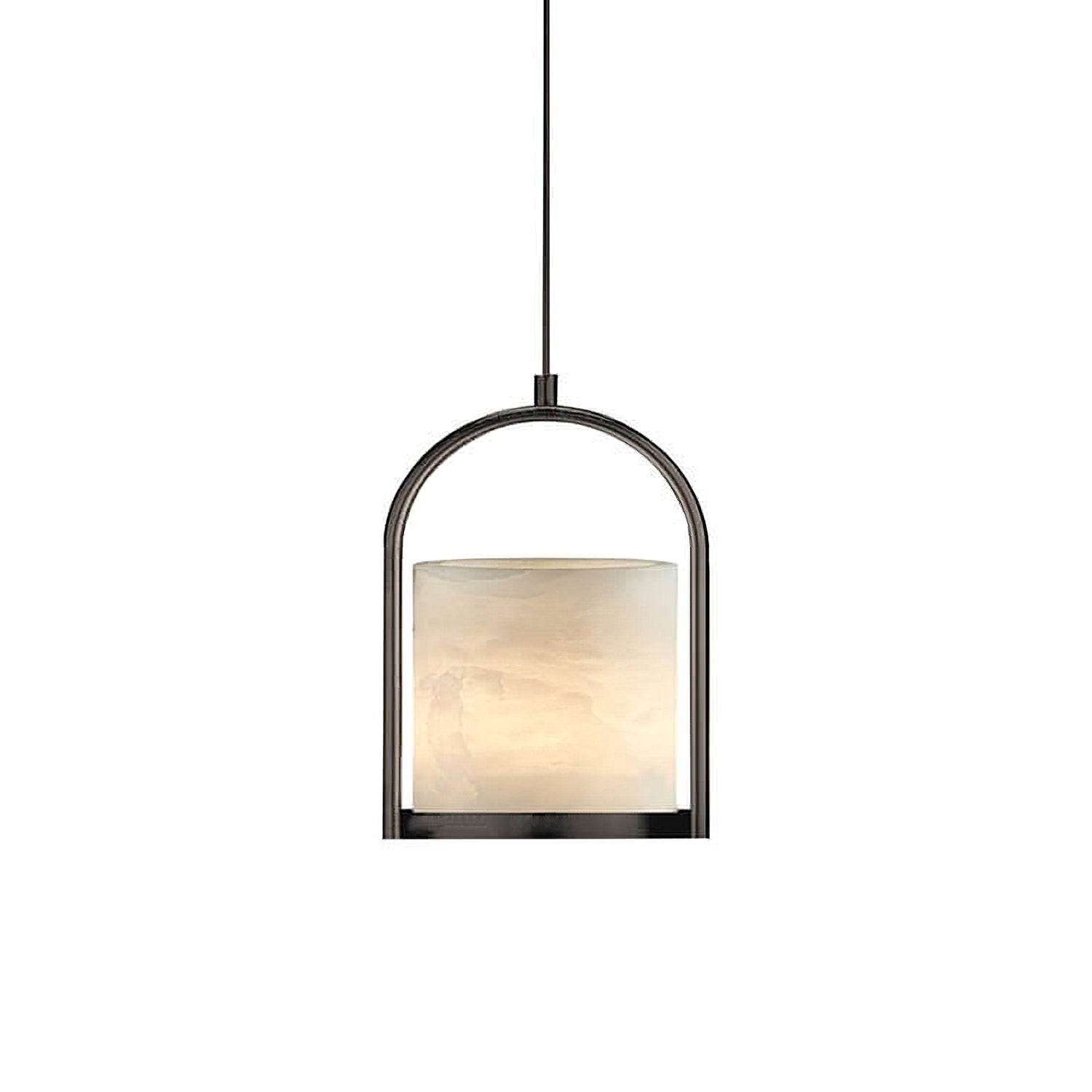 Pendant LampMarble Cylinder Pendant LightDia 20cm x H 30cm / ∅ 7.9″ x H 11.8″Imitation Marble StoneLennar Visual