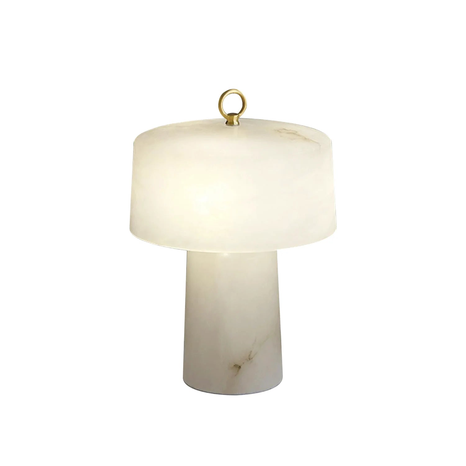 Table LampMarble Luxury Aogashima Table LampDia 30cm x H 42cm / ∅ 11.8″ x H 16.5″Brass & WhiteLennar Visual