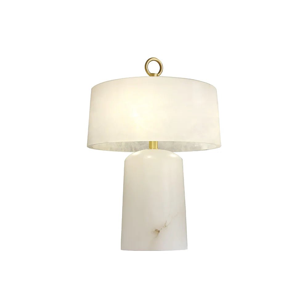 Table LampMarble Luxury Aogashima Table LampDia 30cm x H 42cm / ∅ 11.8″ x H 16.5″Brass & WhiteLennar Visual