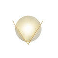 Wall LampMarble Round Victory V Wall LampDia 23cm x H 22cm / ∅ 9.1″ x H 8.7″ *2WhiteLennar Visual