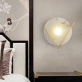 Wall LampMarble Round Victory V Wall LampDia 23cm x H 22cm / ∅ 9.1″ x H 8.7″WhiteLennar Visual