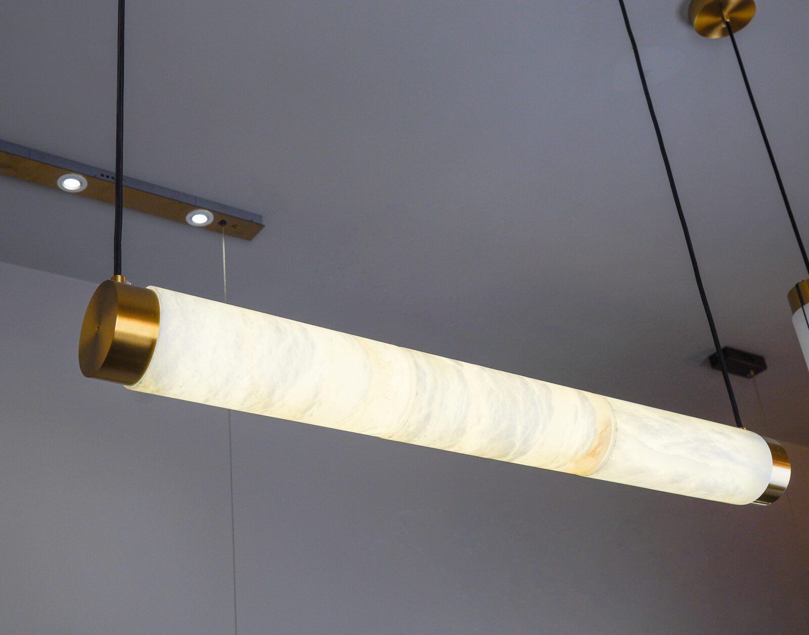 Pendant LampMarble Strip Pendant LightsL 100cm x H 150cm / L 39.4″ x H 59″WhiteLennar Visual