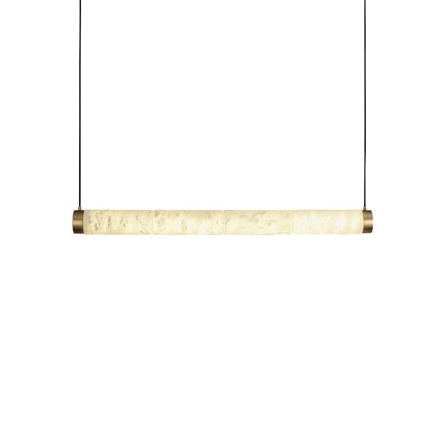 Pendant LampMarble Strip Pendant LightsL 80cm x H 150cm / L 31.5″ x H 59″WhiteLennar Visual