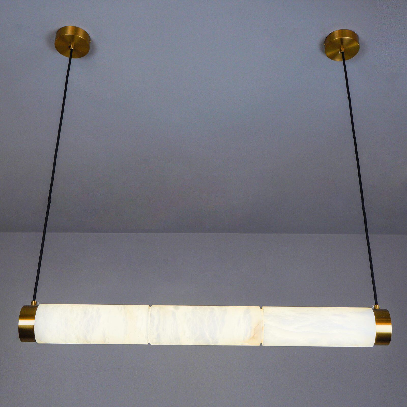 Pendant LampMarble Strip Pendant LightsL 100cm x H 150cm / L 39.4″ x H 59″WhiteLennar Visual