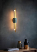 Wall LightMarble Tanto Wall LightDia 10cm x H 60cm / ∅ 3.9″ x H 23.6″White & GoldLennar Visual