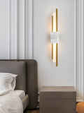 Wall LightMarble Tanto Wall LightDia 10cm x H 60cm / ∅ 3.9″ x H 23.6″White & GoldLennar Visual