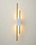 Wall LightMarble Tanto Wall LightDia 10cm x H 60cm / ∅ 3.9″ x H 23.6″ *2Green & GoldLennar Visual