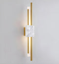 Wall LightMarble Tanto Wall LightDia 10cm x H 60cm / ∅ 3.9″ x H 23.6″ *2White & GoldLennar Visual