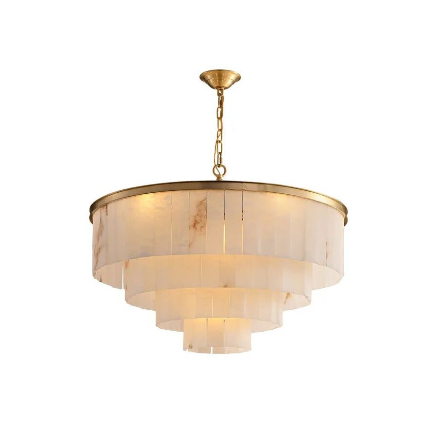 ChandelierMarble tiered chandelierDia 45cm x H 58cm / ∅ 17.7″ x H 22.8″GoldLennar Visual