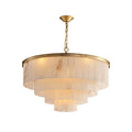 ChandelierMarble tiered chandelierDia 80cm x H 70cm / ∅ 31.5″ x H 27.6″GoldLennar Visual