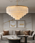 ChandelierMarble tiered chandelierDia 45cm x H 58cm / ∅ 17.7″ x H 22.8″GoldLennar Visual