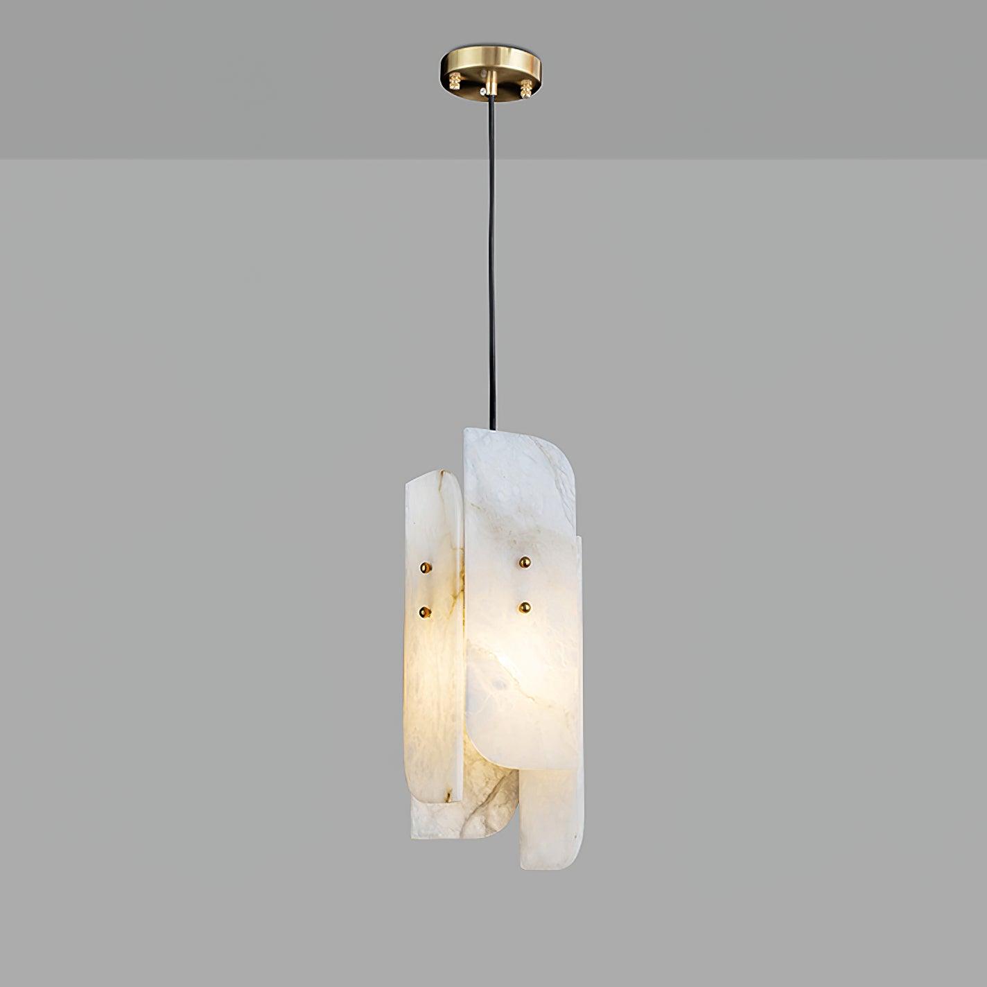 Pendant LightMegalith Alabaster Mini Pendant LightDia 15cm x H 40cm / ∅ 5.9″ x H 15.7″WhiteLennar Visual