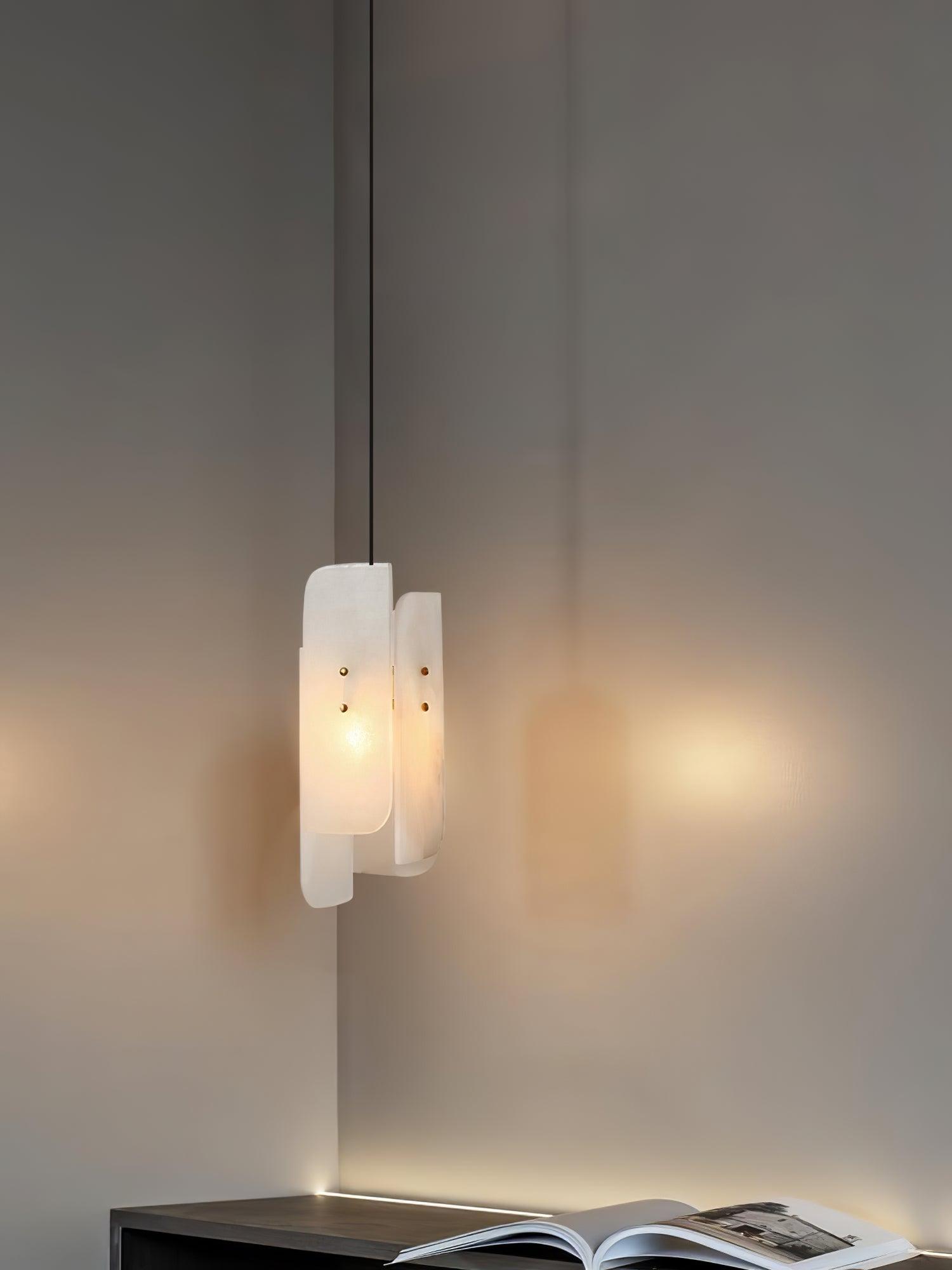 Pendant LightMegalith Alabaster Mini Pendant LightDia 15cm x H 40cm / ∅ 5.9″ x H 15.7″WhiteLennar Visual