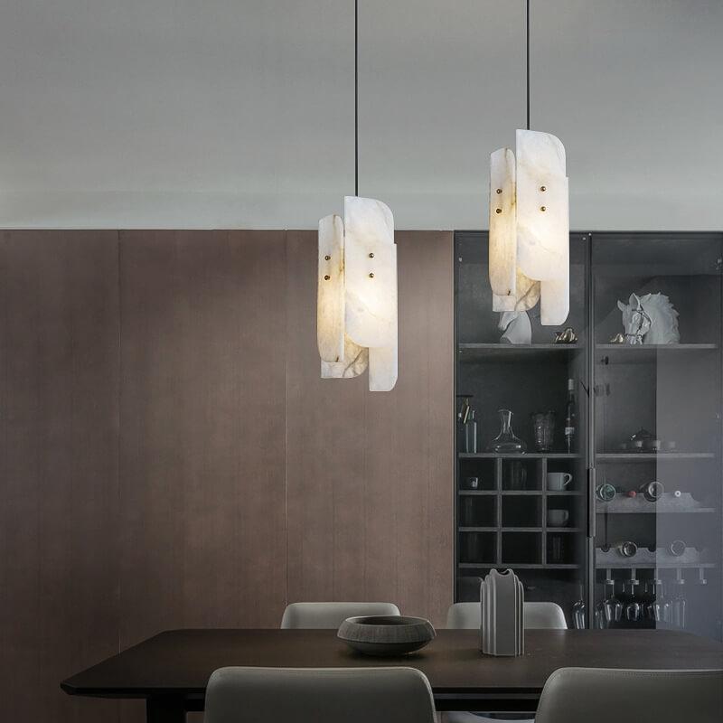 Pendant LightMegalith Alabaster Mini Pendant LightDia 15cm x H 40cm / ∅ 5.9″ x H 15.7″WhiteLennar Visual