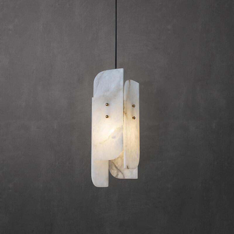 Pendant LightMegalith Alabaster Mini Pendant LightDia 15cm x H 40cm / ∅ 5.9″ x H 15.7″WhiteLennar Visual