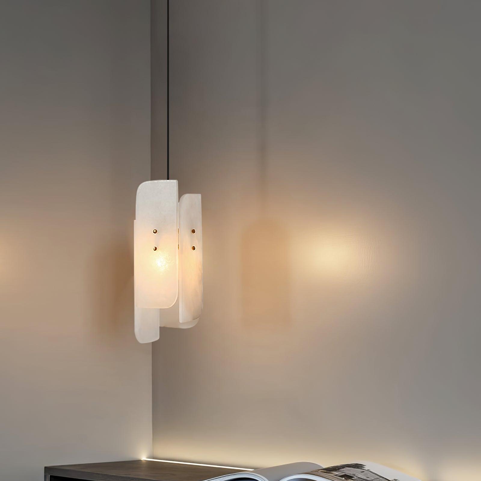 Pendant LightMegalith Alabaster Mini Pendant LightDia 15cm x H 40cm / ∅ 5.9″ x H 15.7″WhiteLennar Visual