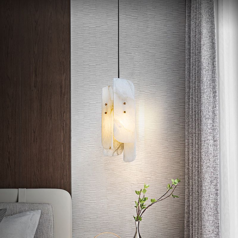 Pendant LightMegalith Alabaster Mini Pendant LightDia 15cm x H 40cm / ∅ 5.9″ x H 15.7″WhiteLennar Visual