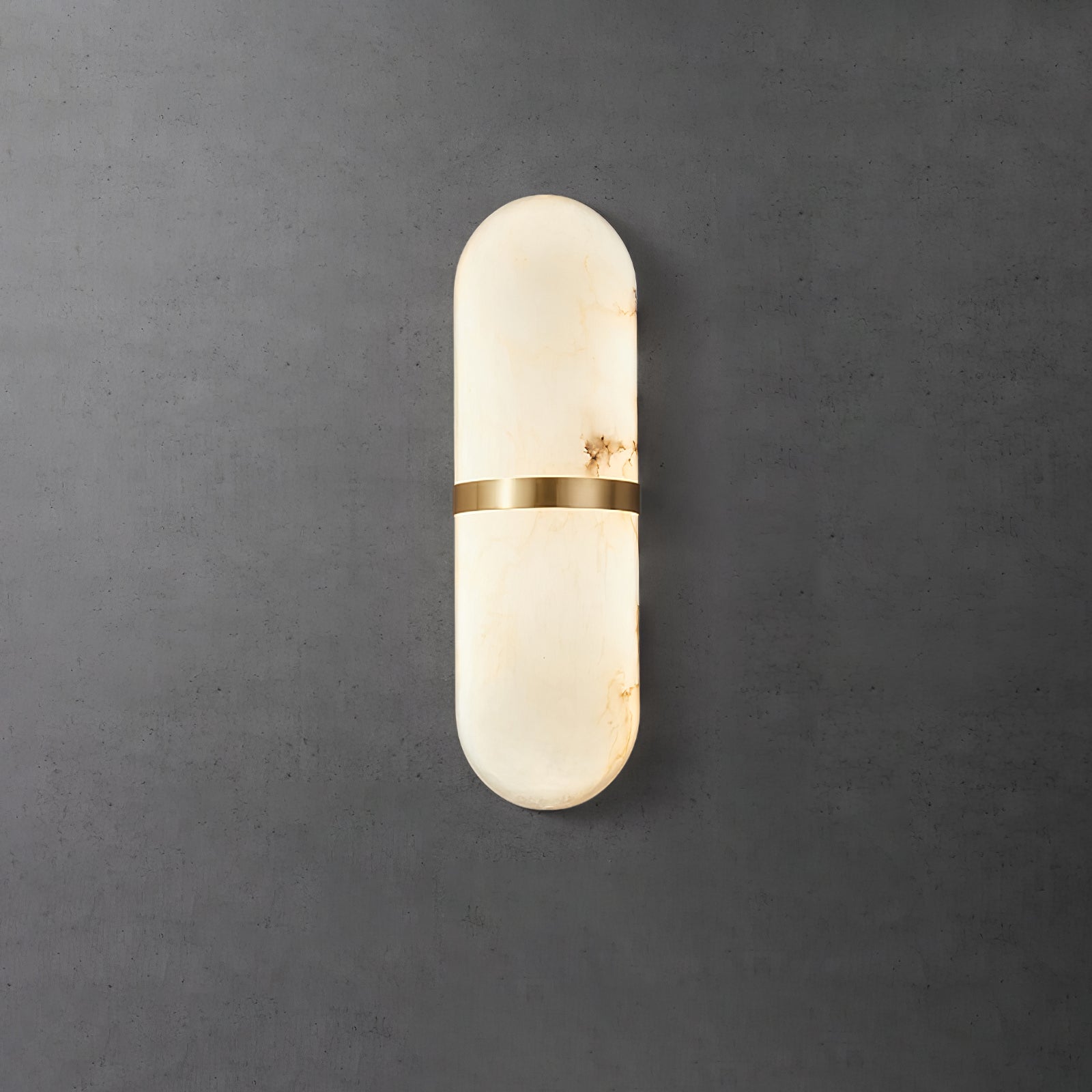 Wall LampMelange Pill Form SconceDia 9cm x H 40cm / ∅ 3.5″ x H 15.7″GoldLennar Visual