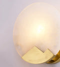 Wall LightModern Alabaster Brass Wall LightDia 26cm x H 26cm / ∅ 10.2″ x H 10.2″ *2WhiteLennar Visual