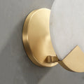 Wall LightModern Alabaster Brass Wall LightDia 26cm x H 26cm / ∅ 10.2″ x H 10.2″ *2WhiteLennar Visual