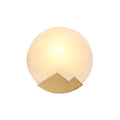 Wall LightModern Alabaster Brass Wall LightDia 26cm x H 26cm / ∅ 10.2″ x H 10.2″ *2WhiteLennar Visual