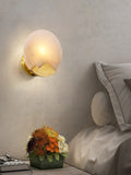 Wall LightModern Alabaster Brass Wall LightDia 20cm x H 20cm / ∅ 7.9″ x H 7.9″ *2WhiteLennar Visual