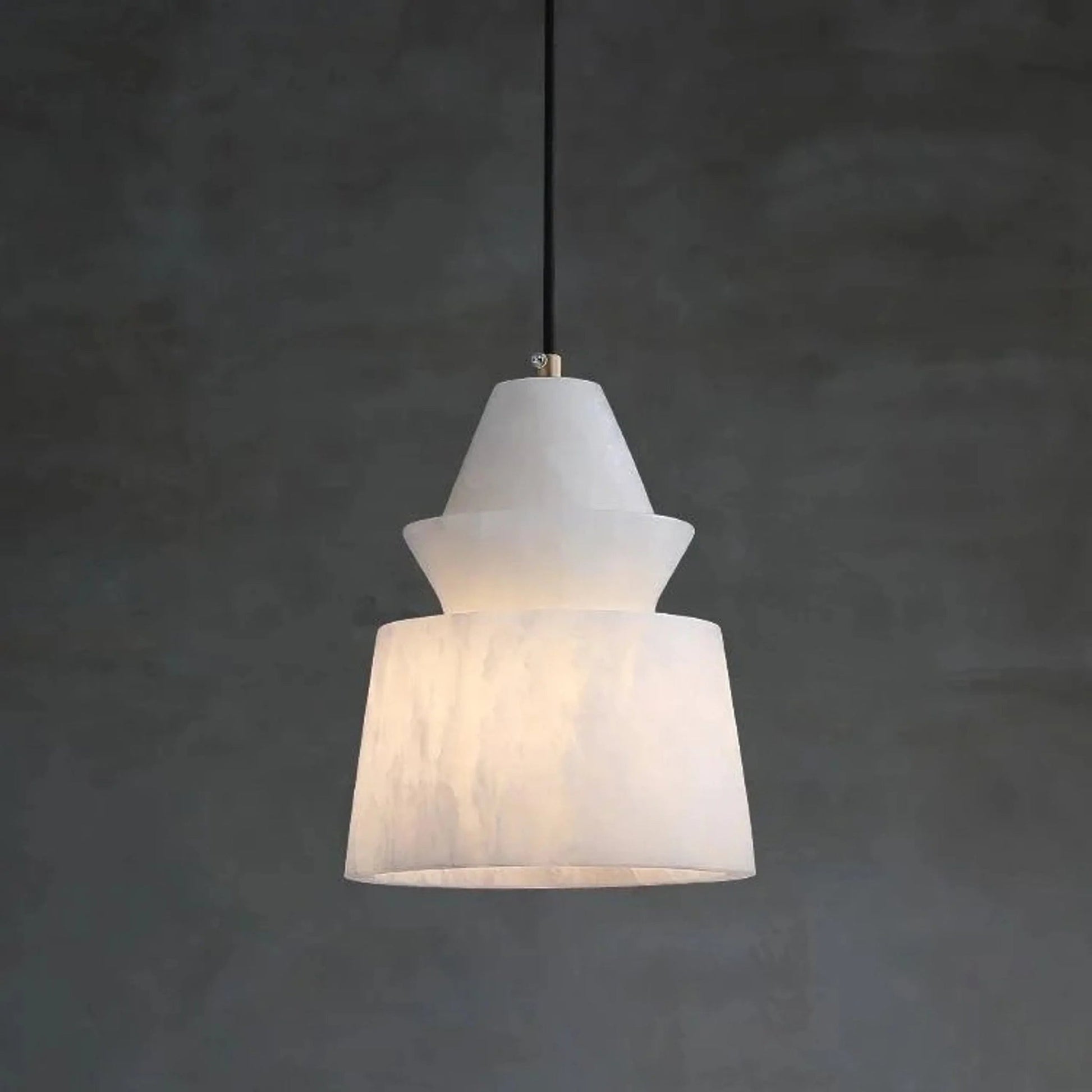 Pendant LightModern Alabaster Pendant LightDia 18cm x H 25cm / ∅ 7.1″ x H 8.7″WhiteLennar Visual