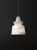 Pendant LightModern Alabaster Pendant LightDia 18cm x H 25cm / ∅ 7.1″ x H 8.7″WhiteLennar Visual