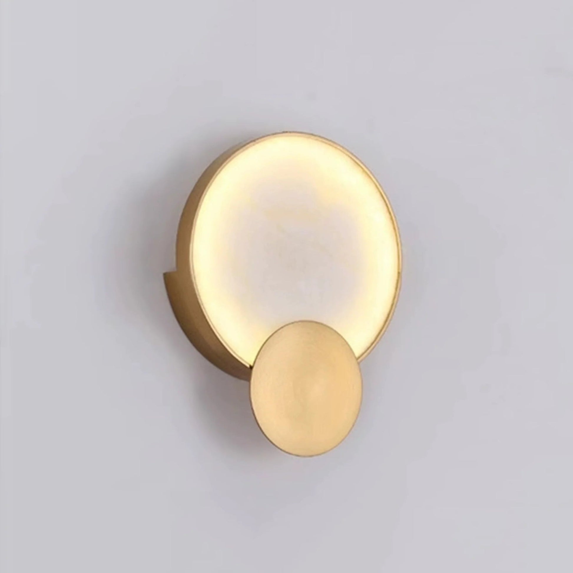 Wall LampModern Art Marble Wall LampDia 22cm x H 29cm / ∅ 8.7″ x H 11.4″ *2Gold+WhiteLennar Visual