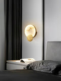 Wall LampModern Art Marble Wall LampDia 22cm x H 29cm / ∅ 8.7″ x H 11.4″Gold+WhiteLennar Visual