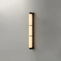 Wall LampModern Cylindra Alabaster Brass Wall LightDia 8cm x H 80cm / ∅ 3.1″ x H 31.5″Black & WhiteLennar Visual