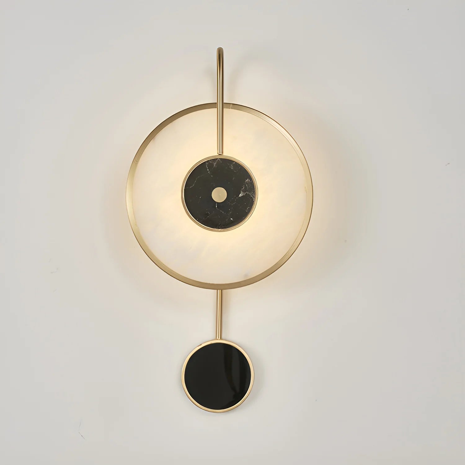 Wall LampModern Kandy Alabaster Wall LampDia 25cm x H 50cm / ∅ 9.8″ x H 19.6″ *2Black & WhiteLennar Visual