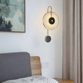 Wall LampModern Kandy Alabaster Wall LampDia 25cm x H 50cm / ∅ 9.8″ x H 19.6″Black & WhiteLennar Visual