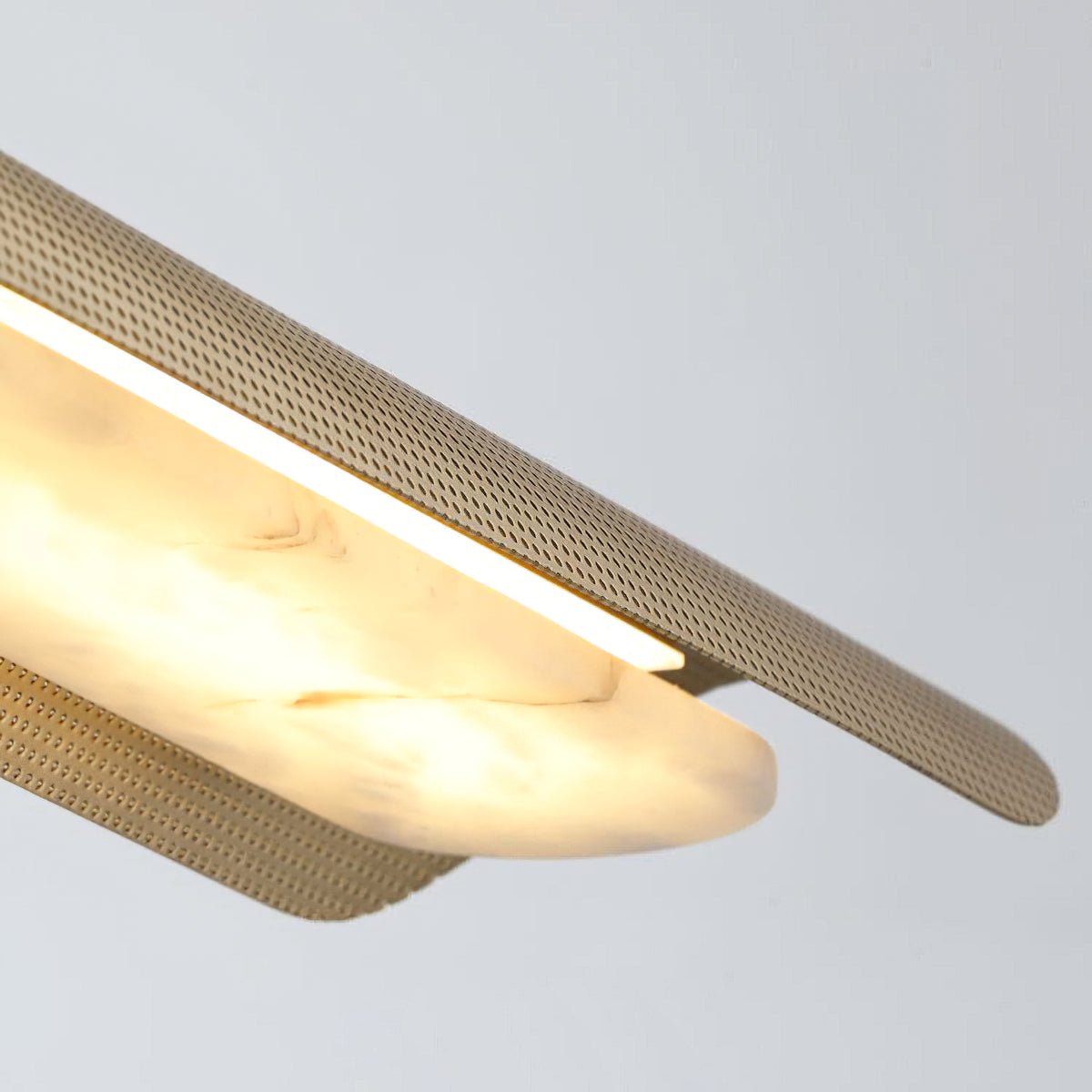 Pendant LightModern Linear Pendant LightL 140cm x W 14cm x H 180cm / L 55.1″ x W 5.5″ x H 70.9″Brass+WhiteLennar Visual