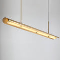 Pendant LightModern Linear Pendant LightL 140cm x W 14cm x H 180cm / L 55.1″ x W 5.5″ x H 70.9″Brass+WhiteLennar Visual