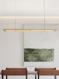 Pendant LightModern Linear Pendant LightL 140cm x W 14cm x H 180cm / L 55.1″ x W 5.5″ x H 70.9″Brass+WhiteLennar Visual