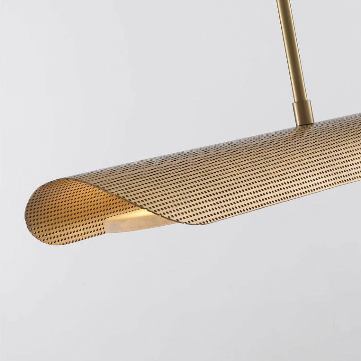 Pendant LightModern Linear Pendant LightL 140cm x W 14cm x H 180cm / L 55.1″ x W 5.5″ x H 70.9″Brass+WhiteLennar Visual