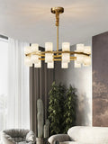 ChandelierModern Tabitha Alabaster ChandelierDia 60cm x H 16cm / ∅ 23.6″ x H 6.3″WhiteLennar Visual