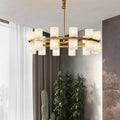 ChandelierModern Tabitha Alabaster ChandelierDia 60cm x H 16cm / ∅ 23.6″ x H 6.3″WhiteLennar Visual