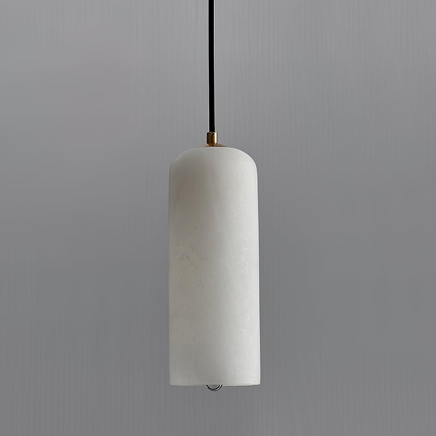 Pendant LightMonty Alabaster Pendant Lamp2 Heads Round Canopy Dia 20cm x H 150cm / ∅ 7.9″ x H 59.1″Brass & White AlabasterLennar Visual