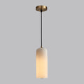 Pendant LightMonty Alabaster Pendant Lamp2 Heads Round Canopy Dia 20cm x H 150cm / ∅ 7.9″ x H 59.1″Brass & White AlabasterLennar Visual