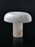 Table LampMushroom Type Alabaster Table LampDia 30cm x H 27cm / ∅ 11.8″ x H 10.6″Brass & WhiteLennar Visual