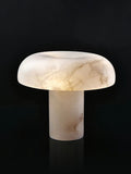 Table LampMushroom Type Alabaster Table LampDia 30cm x H 27cm / ∅ 11.8″ x H 10.6″Brass & WhiteLennar Visual