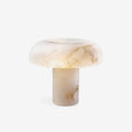 Table LampMushroom Type Alabaster Table LampDia 30cm x H 27cm / ∅ 11.8″ x H 10.6″Brass & WhiteLennar Visual