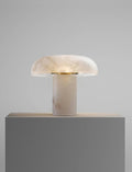 Table LampMushroom Type Alabaster Table LampDia 30cm x H 27cm / ∅ 11.8″ x H 10.6″Brass & WhiteLennar Visual