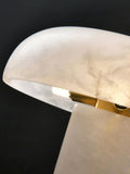 Table LampMushroom Type Alabaster Table LampDia 30cm x H 27cm / ∅ 11.8″ x H 10.6″Brass & WhiteLennar Visual