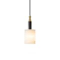 Pendant LightNatural Alabaster Small Pendant LightDia 12.5 cm x H 35 cm / ∅ 4.9″ x H 13.8″Black & WhiteLennar Visual