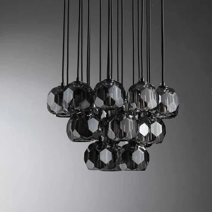 Lennar Visual_Nova Crystal Round Cluster Chandelier