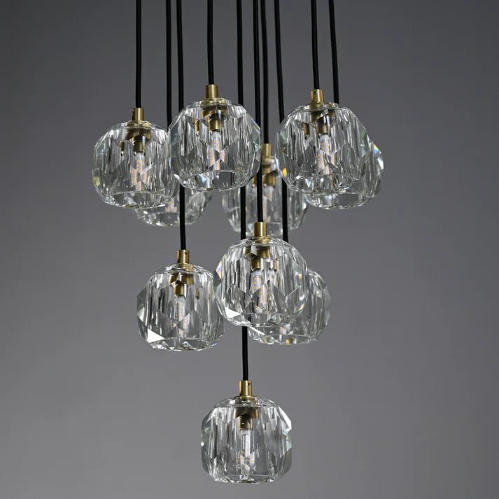 Lennar Visual_Nova Crystal Round Cluster Chandelier